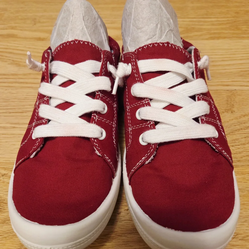 Women's Jellypop "Dallas " Sneakers Red Size 9.5M - Picture 1 of 5